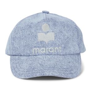 ISABEL MARANT - Tyron Blue Denim Baseball Hat
